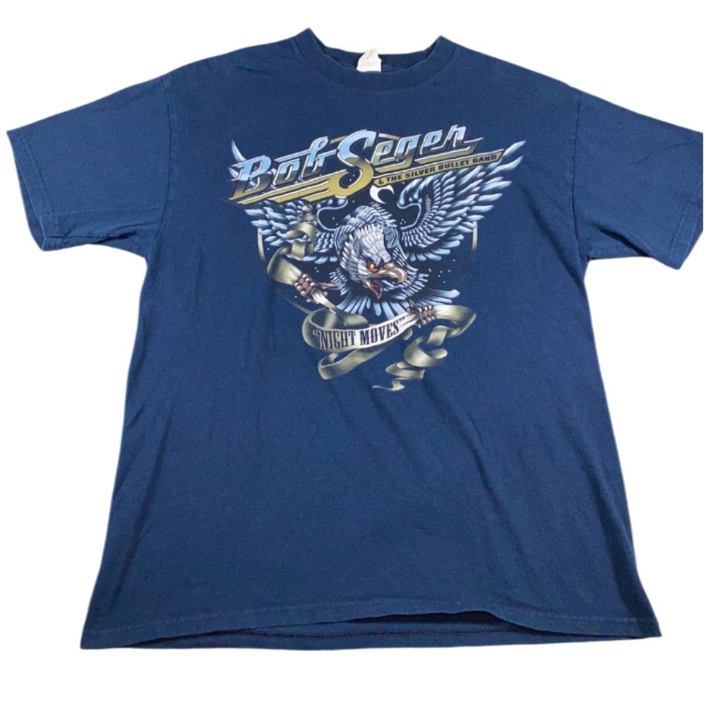 Bob Seger Tour T-Shirt Men’s Large Night Moves 2011 The Silver Bullet Band SS
